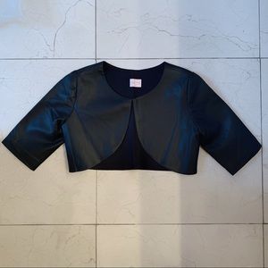 NEW Zoe LTD Girls Black Leather Short Jacket